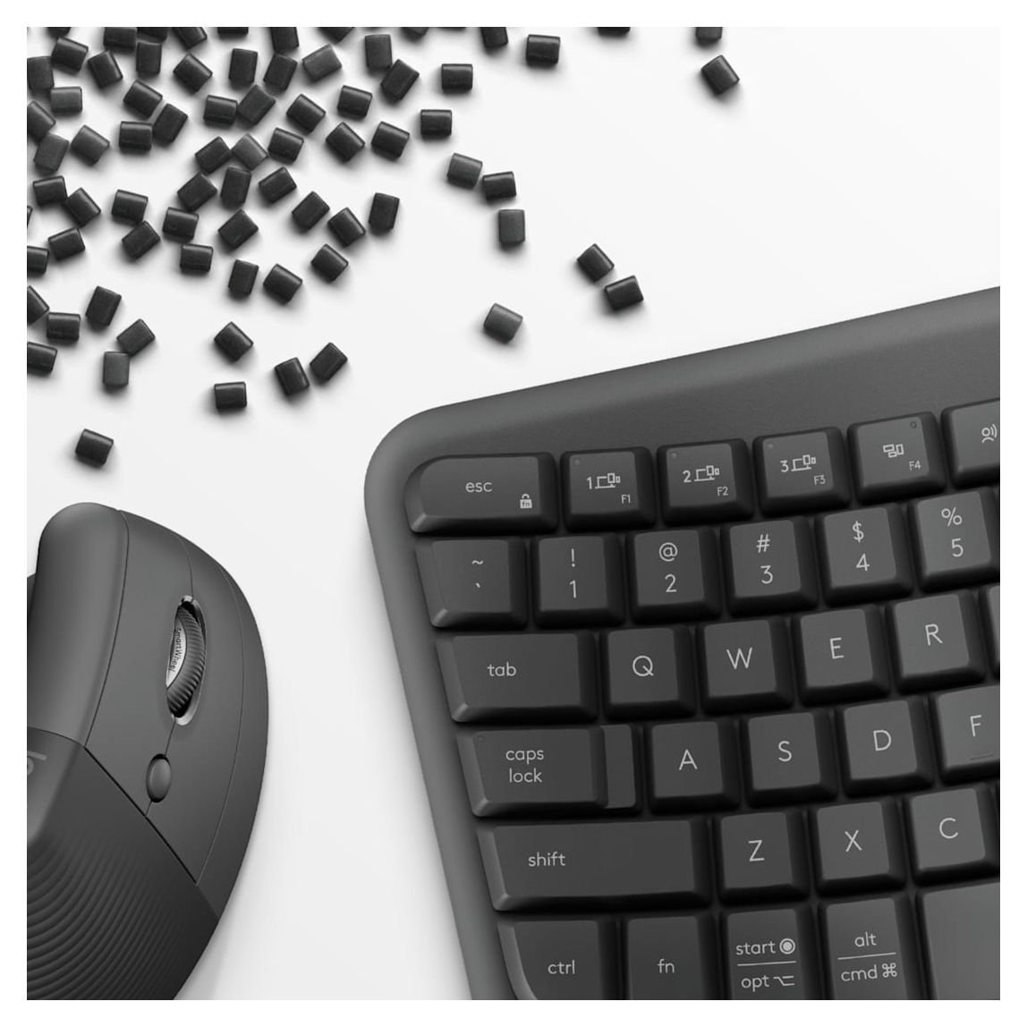 Wave Keys and Lift Combo Universal Tastatur Bluetooth  (Graphit) 