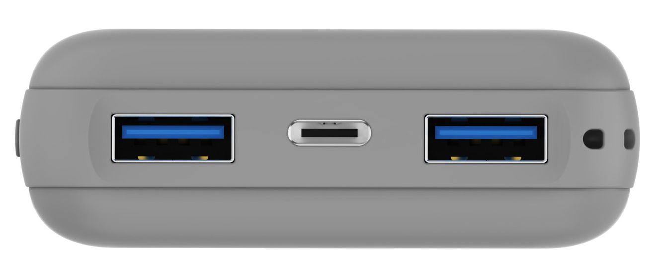 Mini 10000 mAh Powerbank USB Typ-C  (Grau) 