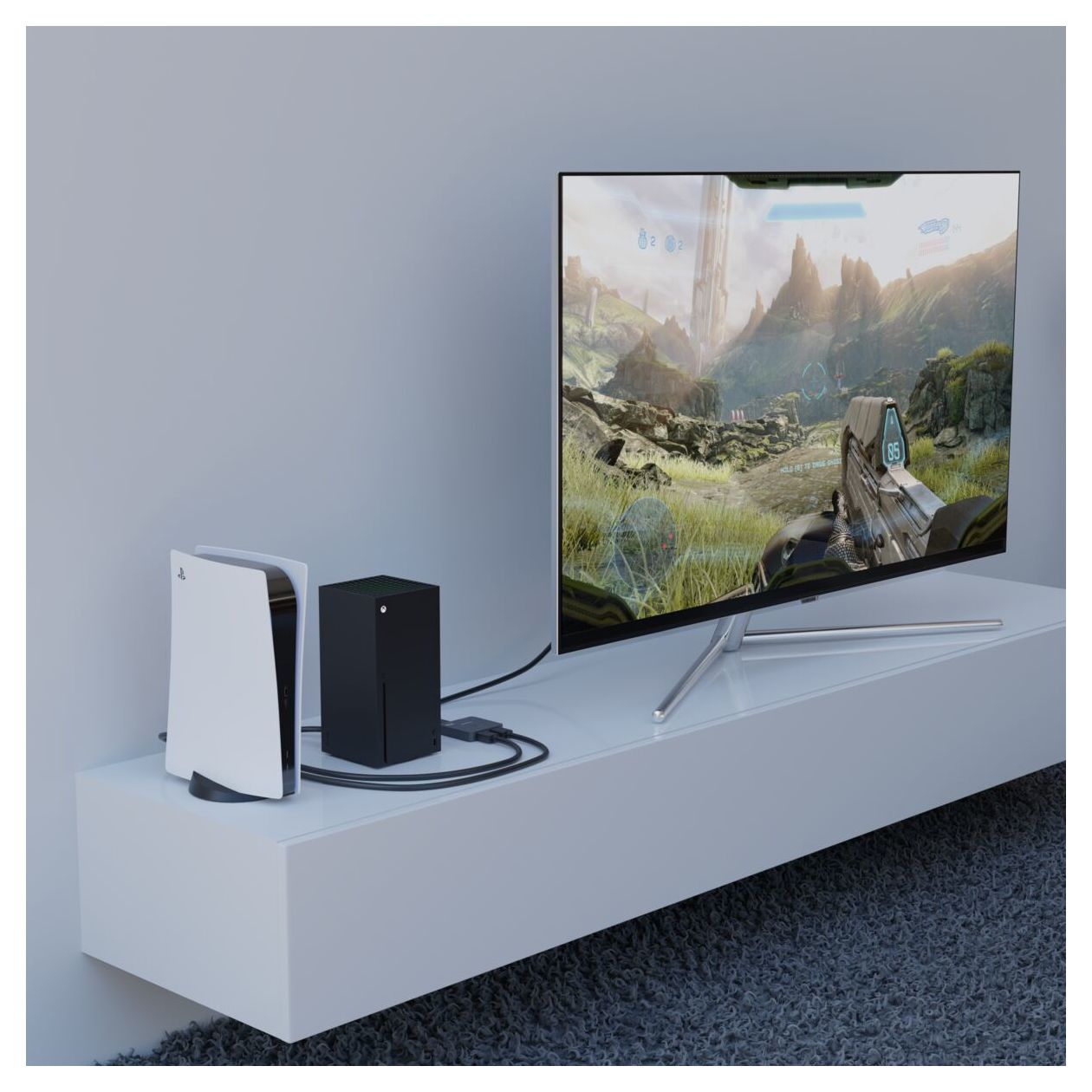 Connect 720 - HDMI Switch 8K 60Hz - 4K 120Hz - HDMI 2.1 - 2 Eingänge / 1 Ausgang 