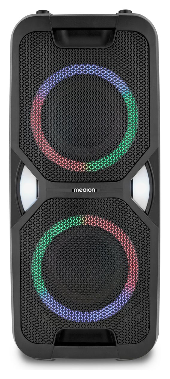 Life-1 Pure MD400000 50 W Bluetooth Lautsprecher Laufzeit bis 26 h  (Schwarz) 