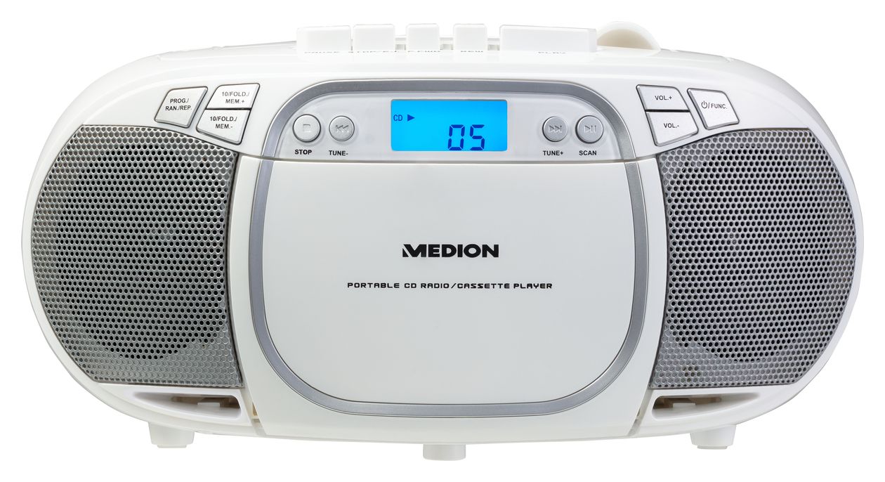 Life E66476 AM, FM Radio Tragbar  (Weiß) 