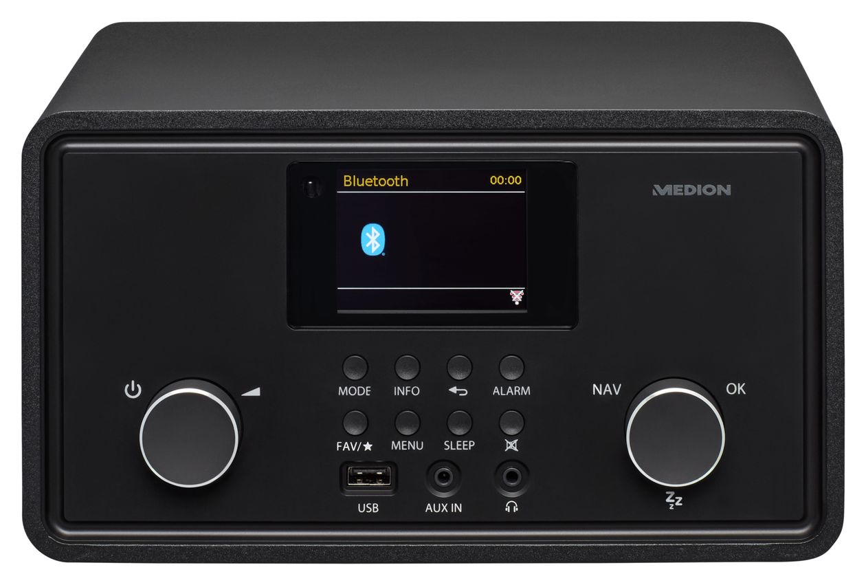 Life P85027 Bluetooth AM, DAB+, FM Radio Persönlich  (Schwarz) 
