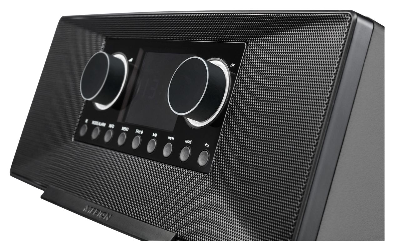 Life P85333 Bluetooth AM, DAB+, FM, MW Radio Internet  (Schwarz) 