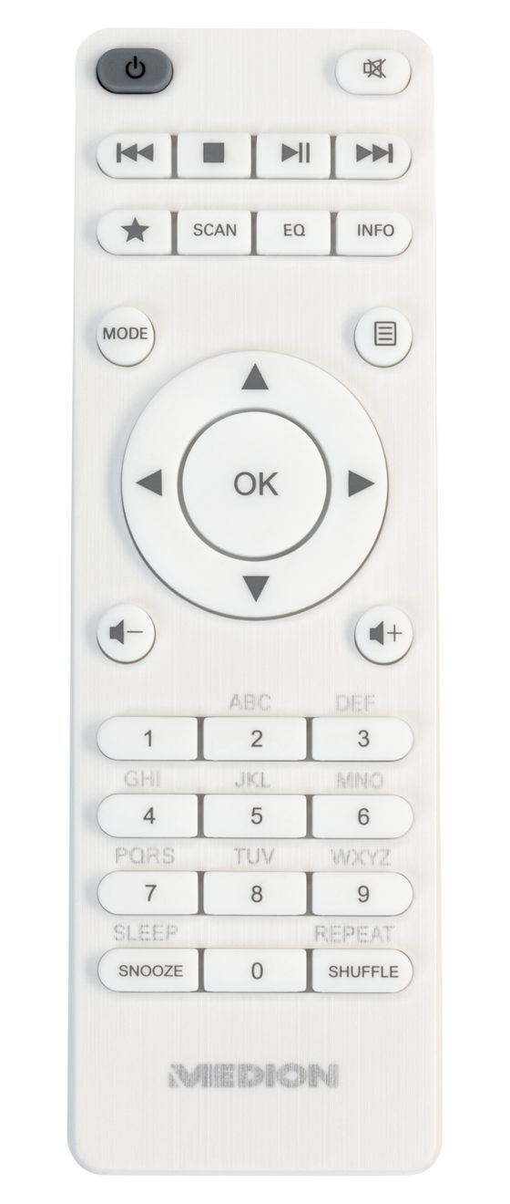 Life P85333 Bluetooth AM, DAB+, FM, MW Radio Internet  (Weiß) 