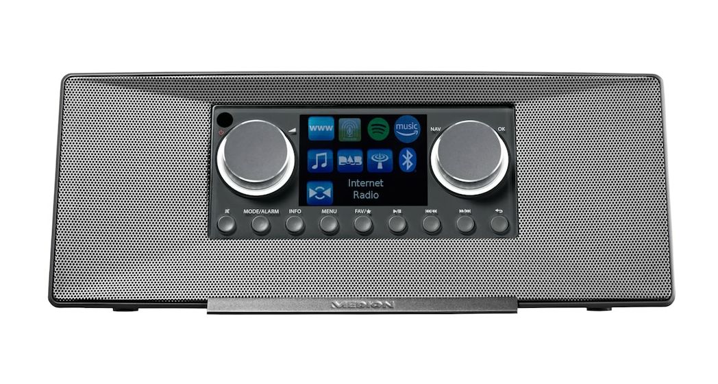 Life P85333 Bluetooth DAB+, FM Radio Internet  (Grau) 