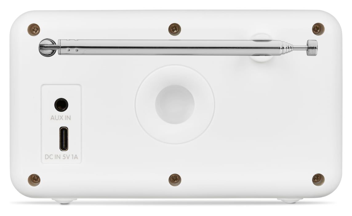Life S66822 Bluetooth DAB+, UKW Radio Tragbar IPX1  (Weiß) 