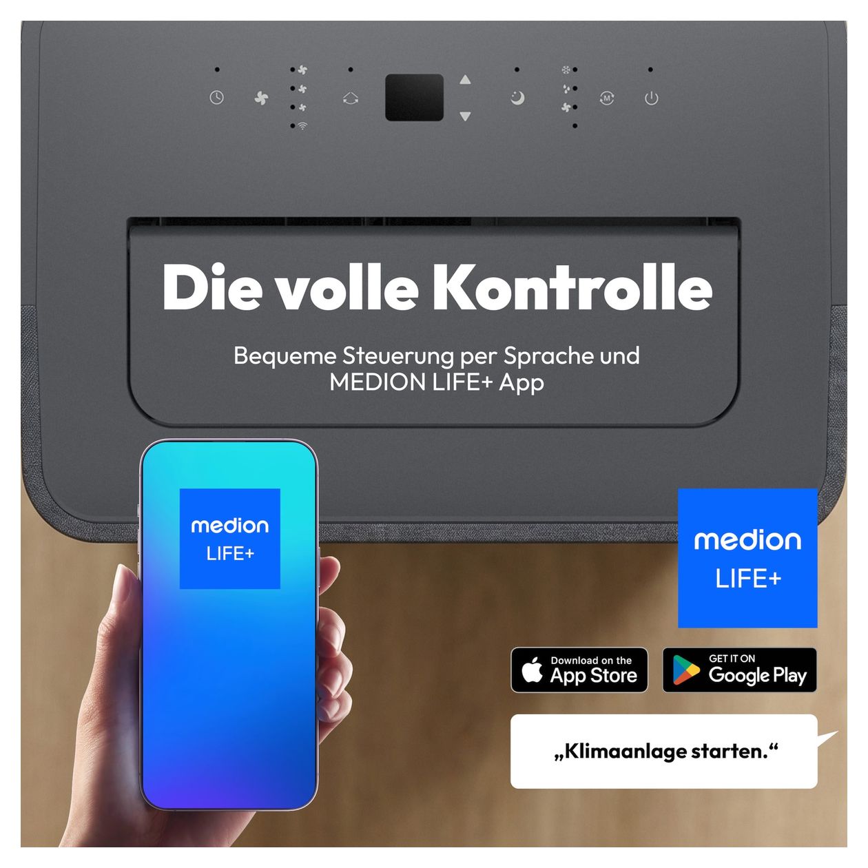 MD 100134 mobile Klimaanlage EEK: A  (Schwarz) 