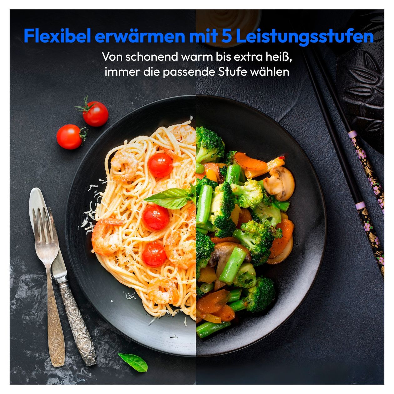 MD12021 Freistehende Mikrowelle 800 W Größe: klein 5 Stufen Grill  (Schwarz) 