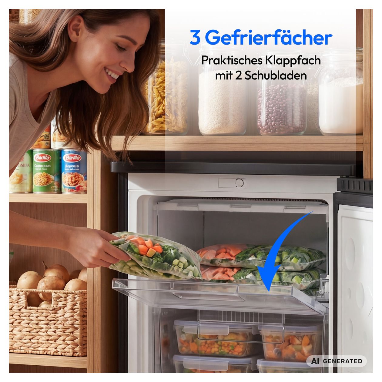 MD370018 85 l Gefrierschrank 105 kWh Jahr  (Schwarz) 