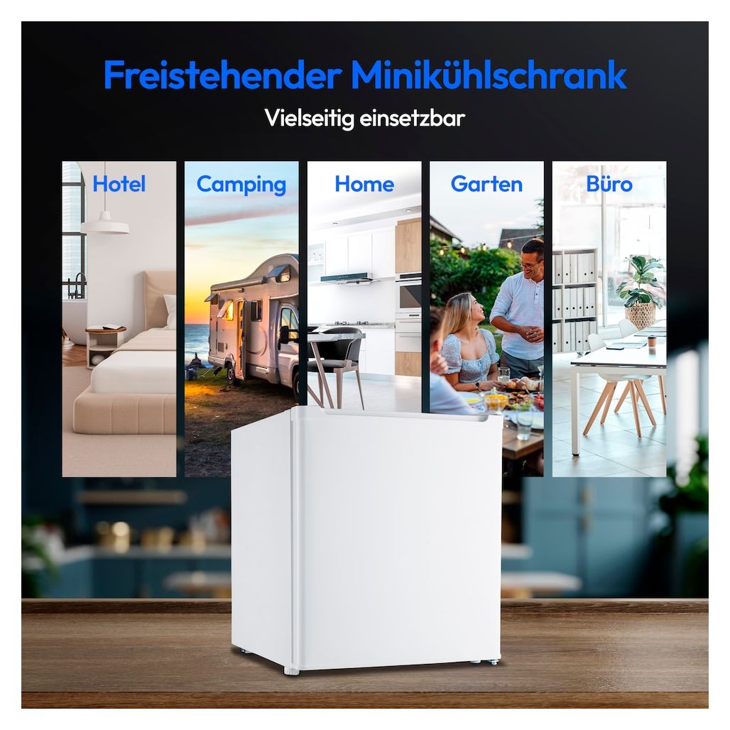 MD37724 41 l Tischkühlschrank EEK: D 63 kWh Jahr  (Weiß) 