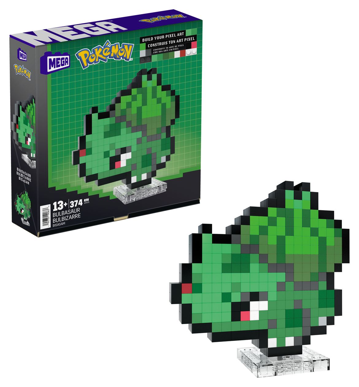 Pokemon Bisasam Pixel Art Bauset 