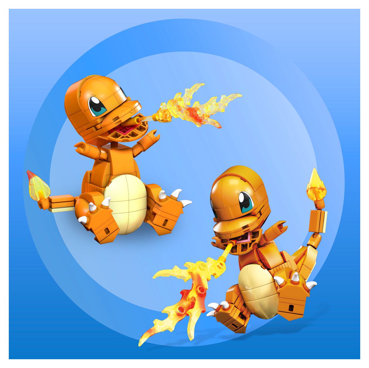 Pokemon Glumanda Bauset 180 Teile  (Orange) 