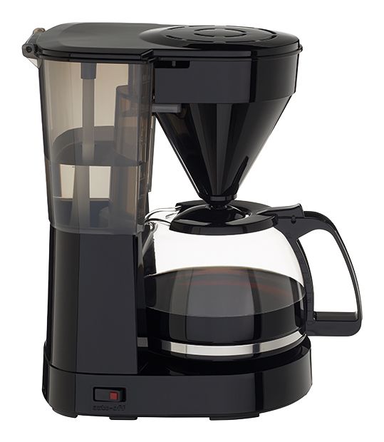 1023-02 Easy II 10 Tassen Filterkaffeemaschine  (Schwarz, Edelstahl) 