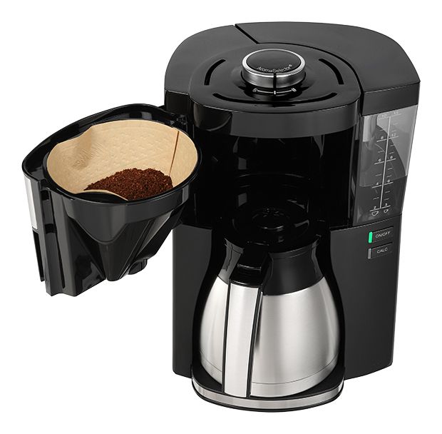 1025-16 Look V Therm Perfection 10 Tassen Thermo Filterkaffeemaschine 1,2 l  (Schwarz, Silber) 