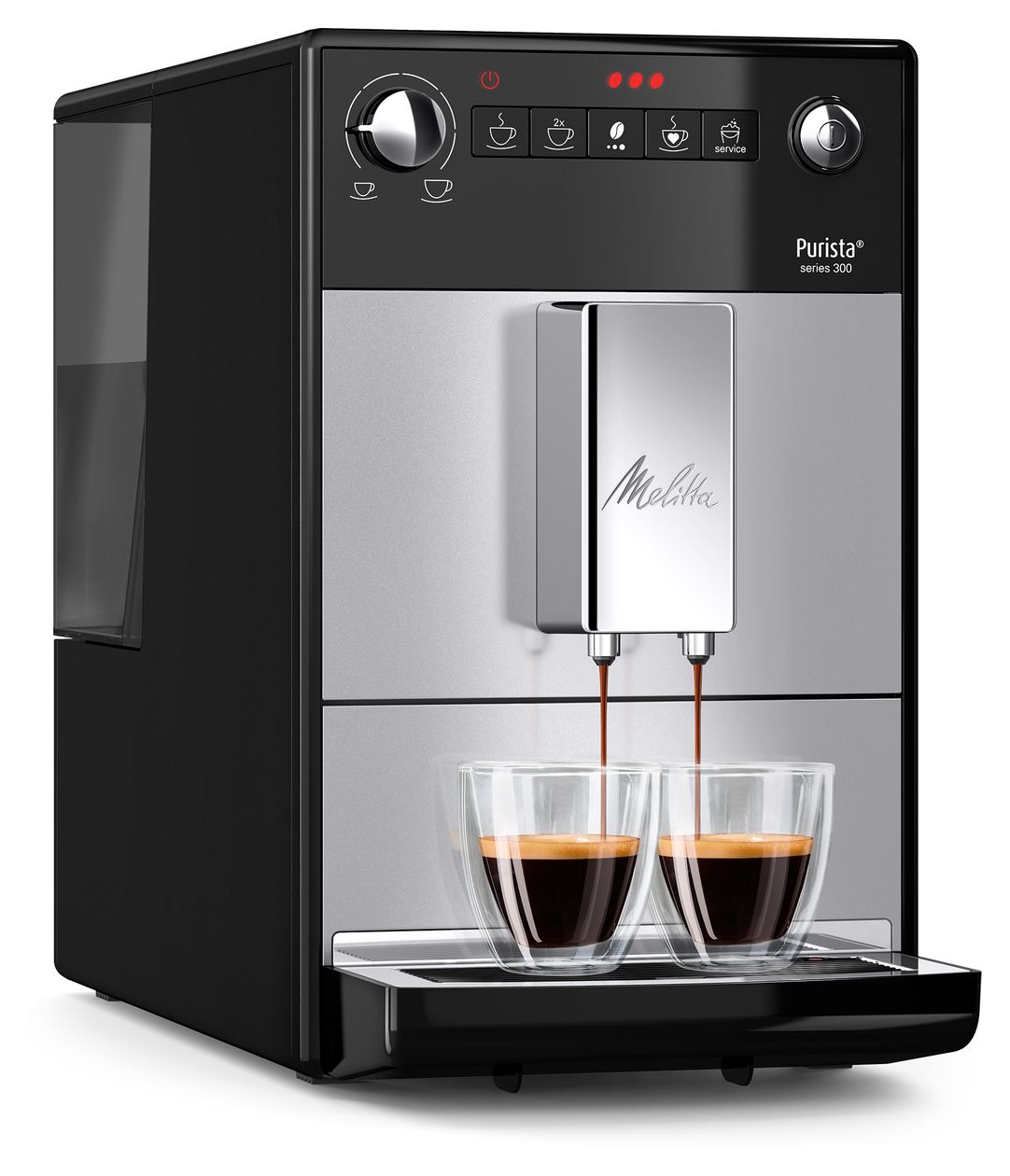 F230-101 Purista Kaffeevollautomat 15 bar 1,2 l  (Schwarz, Silber) 