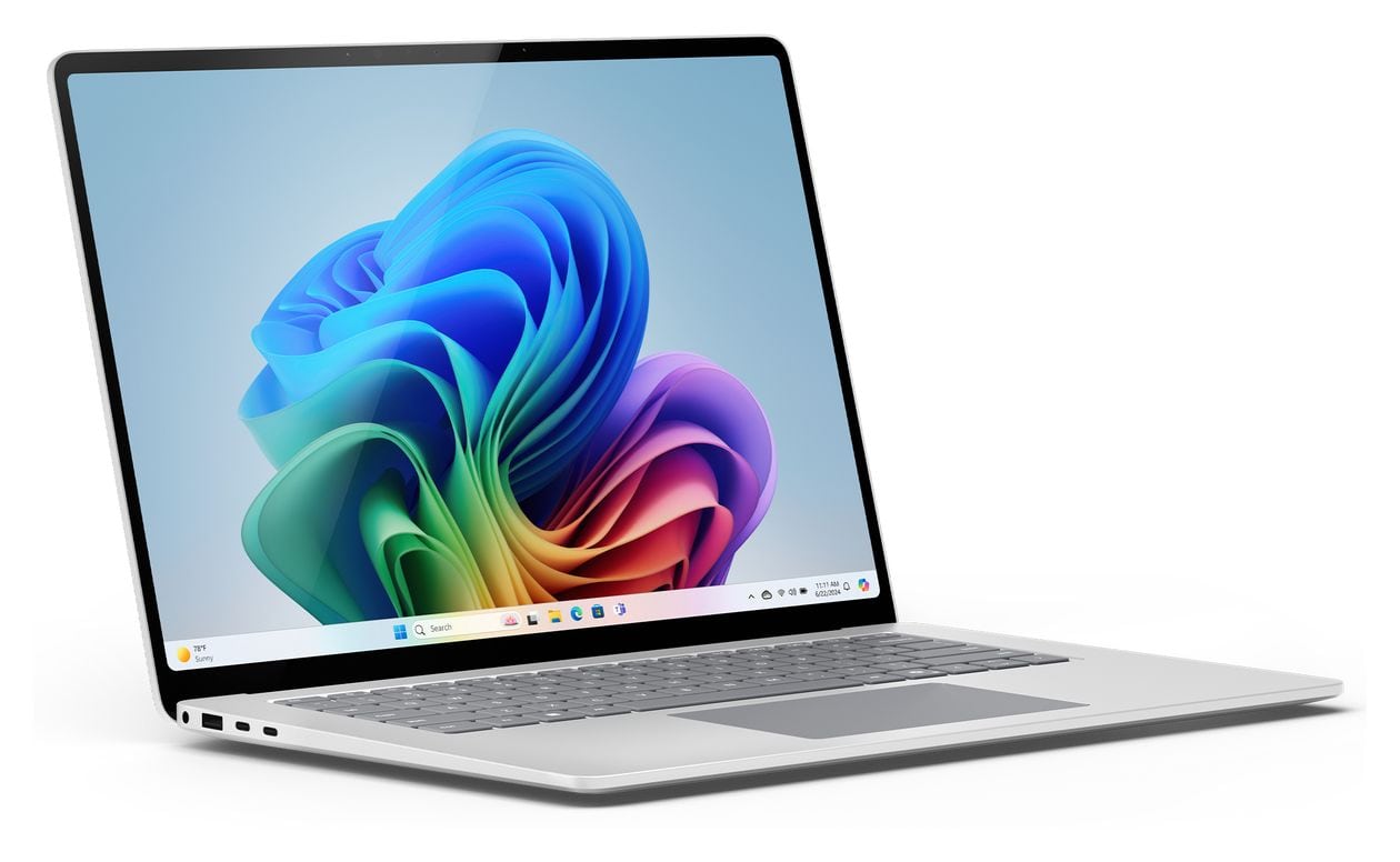 Surface Laptop 7 Copilot+ Notebook 38,1 cm (15") 2496 x 1664 Pixel 1 TB SSD Windows 11 Home Qualcomm Snapdragon  (Platin) 