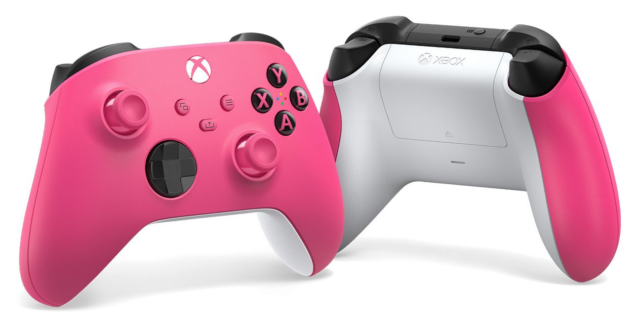 Xbox Wireless Controller Analog / Digital Gamepad für Xbox Series S, Android, Xbox Series X, iOS, PC  (Pink, Weiß) 