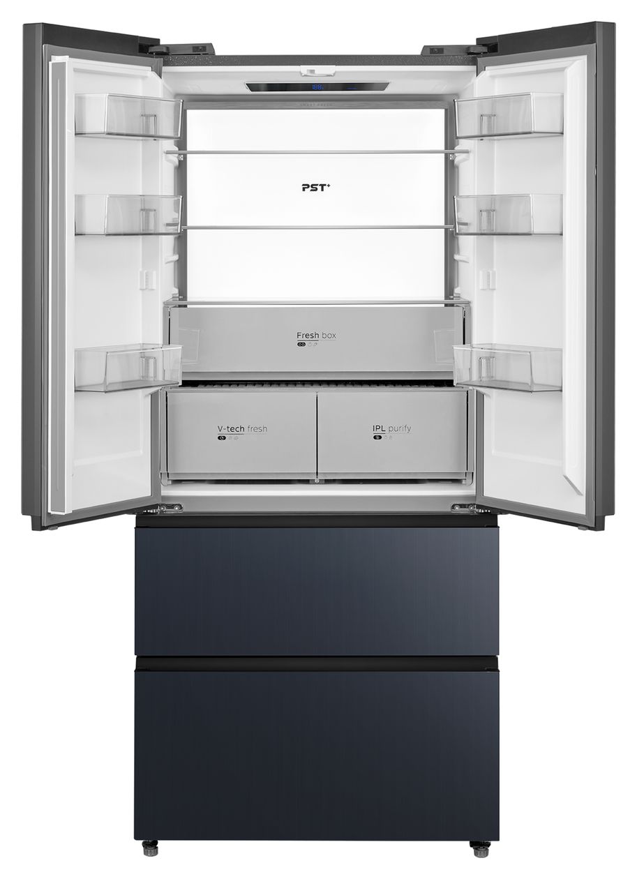 MDRF705BIE70 Side-by-Side Kühl-/ Gefrierkombination French Door 345 l / 170 l 307 kWh 1910 mm x 600 mm  (Grau) 