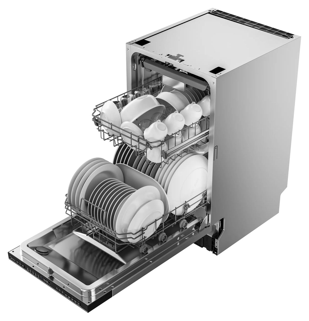 MDWEB1004MB-RI 45 cm Geschirrspüler vollintegriert (ohne Front) Leise 10 Maßgedecke aquaStop Funktion 