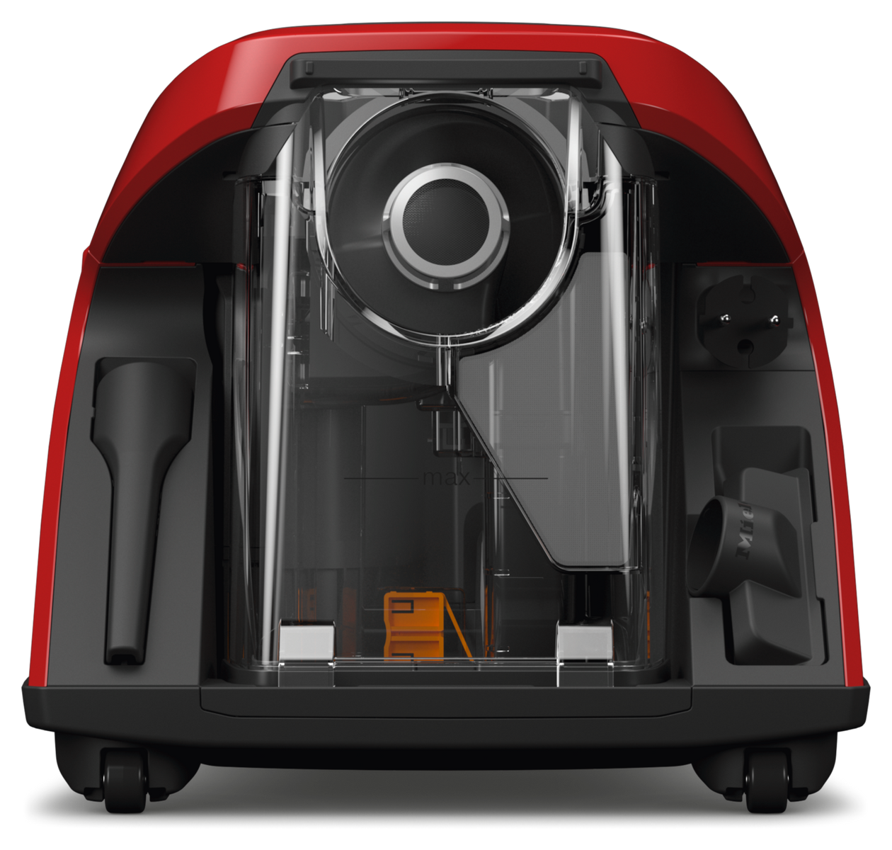 Blizzard CX1 Bodenstaubsauger Beutellos 890 W Hygienefilter  (Rot) 