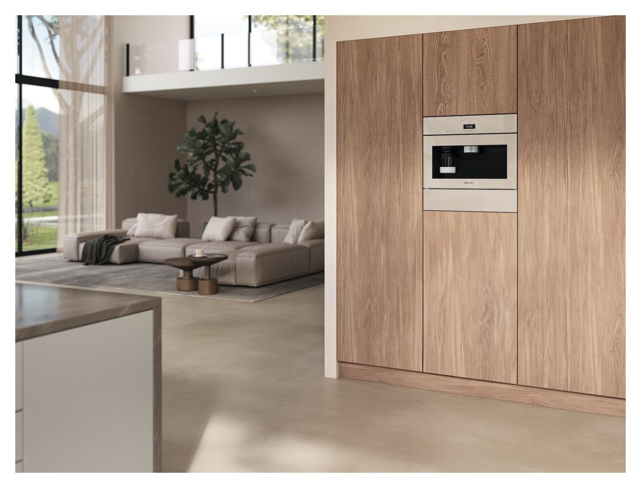 CVA 7440 Einbau Kaffeevollautomat 2,7 l 300 g AutoClean (Beige, Perleffekt) 