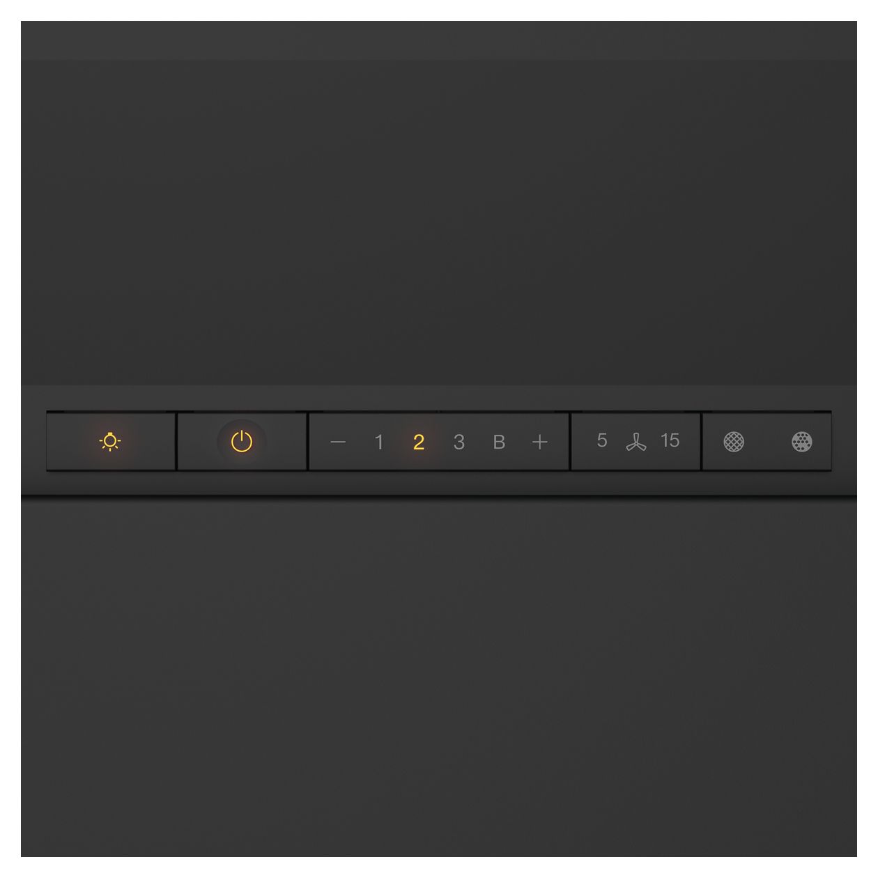 DAC4240 Stella Ambient Abluft/Umluft Dunstabzugshaube/Esse Decke 1165 mm (Schwarz) 