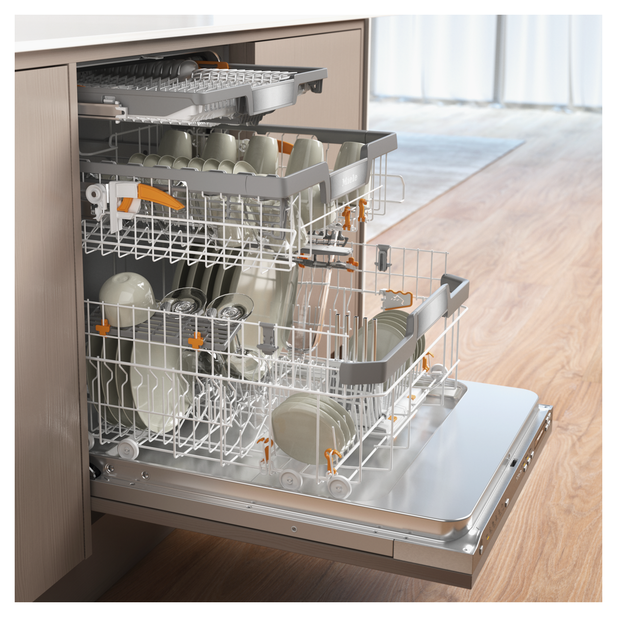 G7293SCVi E 60 cm Geschirrspüler vollintegriert (ohne Front) Leise 14 Maßgedecke Wärmetauscher & Auto Open 