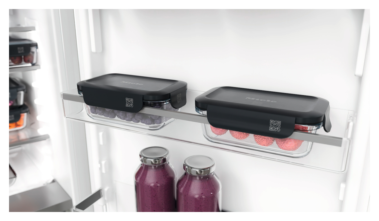 GaLa-S Gourmet-Box S Container Rechteckig 0,4 l Glas (Schwarz, Transparent) 