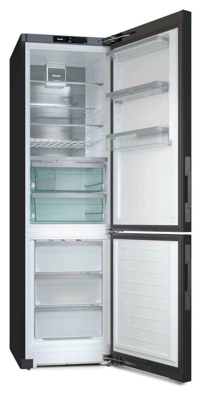 KFN4898A-20D 259 l / 103 l Kühl-Gefrierkombi freistehend NoFrost 92,35 kWh Jahr  (Schwarz) 