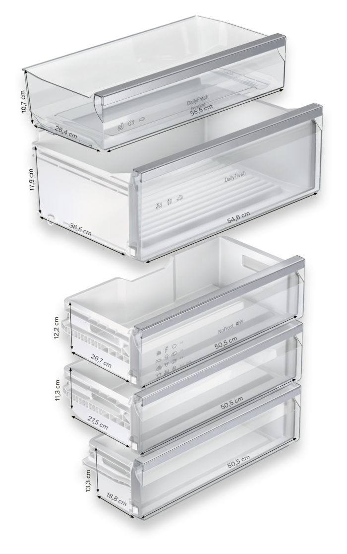 KFN7934D 284 l / 98 l Einbau Kühl-/Gefrierkombination 234 kWh NoFrost 