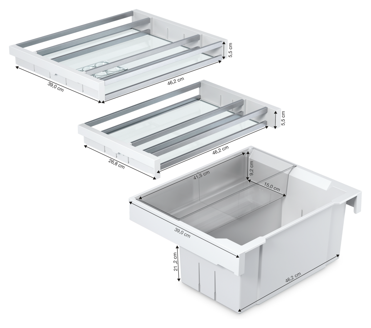 KU7030D 125 l Einbaukühlschrank EEK: D 74 kWh Jahr 