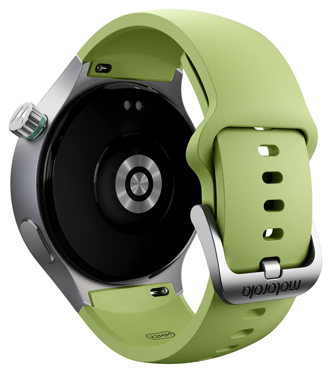 Moto Watch Digital 47 mm Smartwatch Rund IP68  (Silber) 