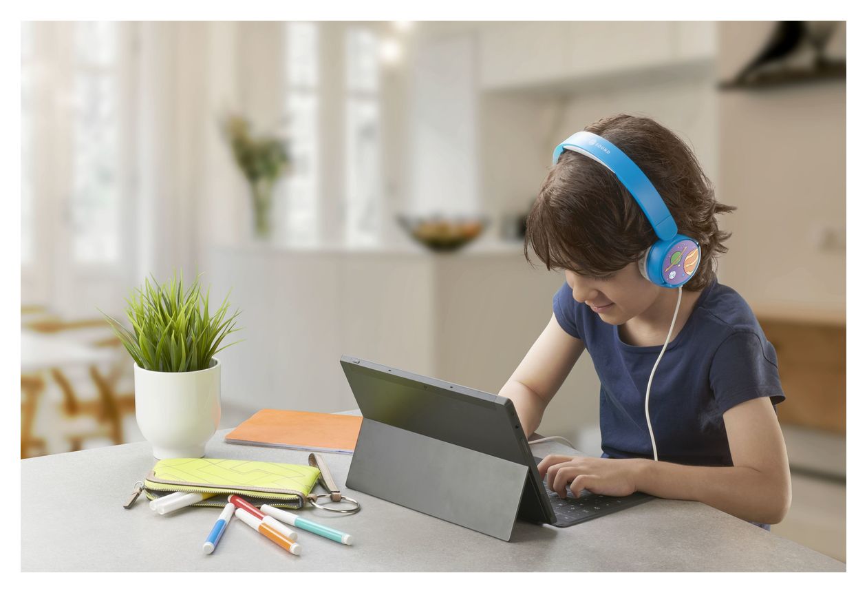 Play Patch Kids Kopfhörer Kabelgebunden USB Typ-C  (Hellblau) 