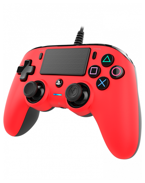 Wired Compact Controller Analog / Digital Gamepad PC, PlayStation 4 Windows/PS4 Kabelgebunden (Rot) 