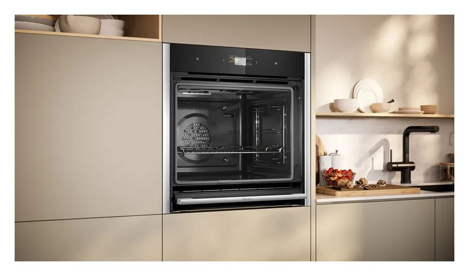 BMK6470CS (B64CS71N0 + Z1608CX0) Slide & Hide Einbaubackofen groß AutoClean 