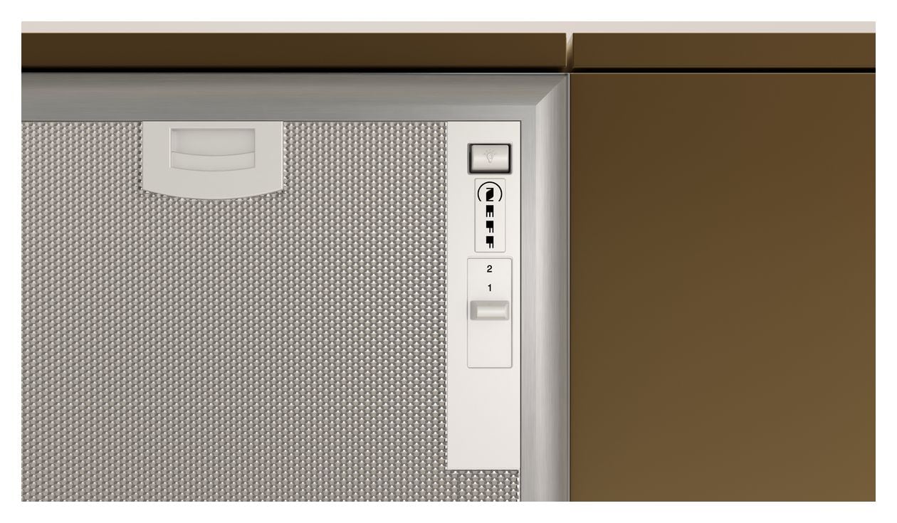 D5655X2 Abluft/Umluft Dunstabzugshaube/Esse Einbau 53 cm (Silber) 