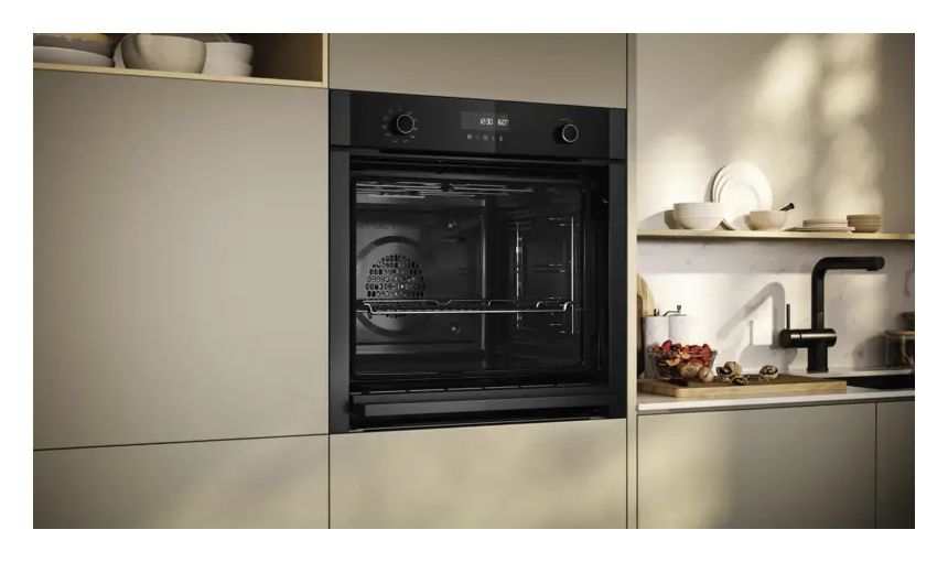 N50 B5ACH7AG3 Einbaubackofen groß AutoClean (Graphit/Grau) 