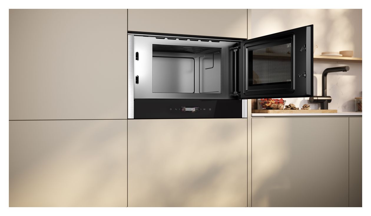 N70 NR4WR21N1 Einbau-Mikrowelle 900 W Größe: mittel 5 Stufen (Schwarz) 