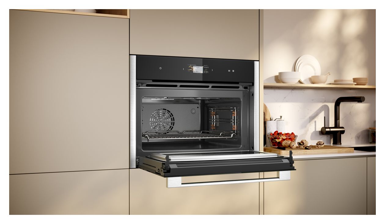 N90 C24MS31N0 Einbaubackofen kompakt AutoClean Mikrowelle 