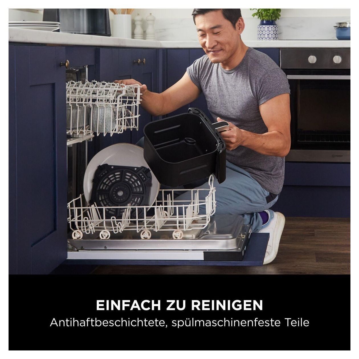 AF170EU Heißluftfritteuse 6,2 l 2000 W  (Schwarz) 