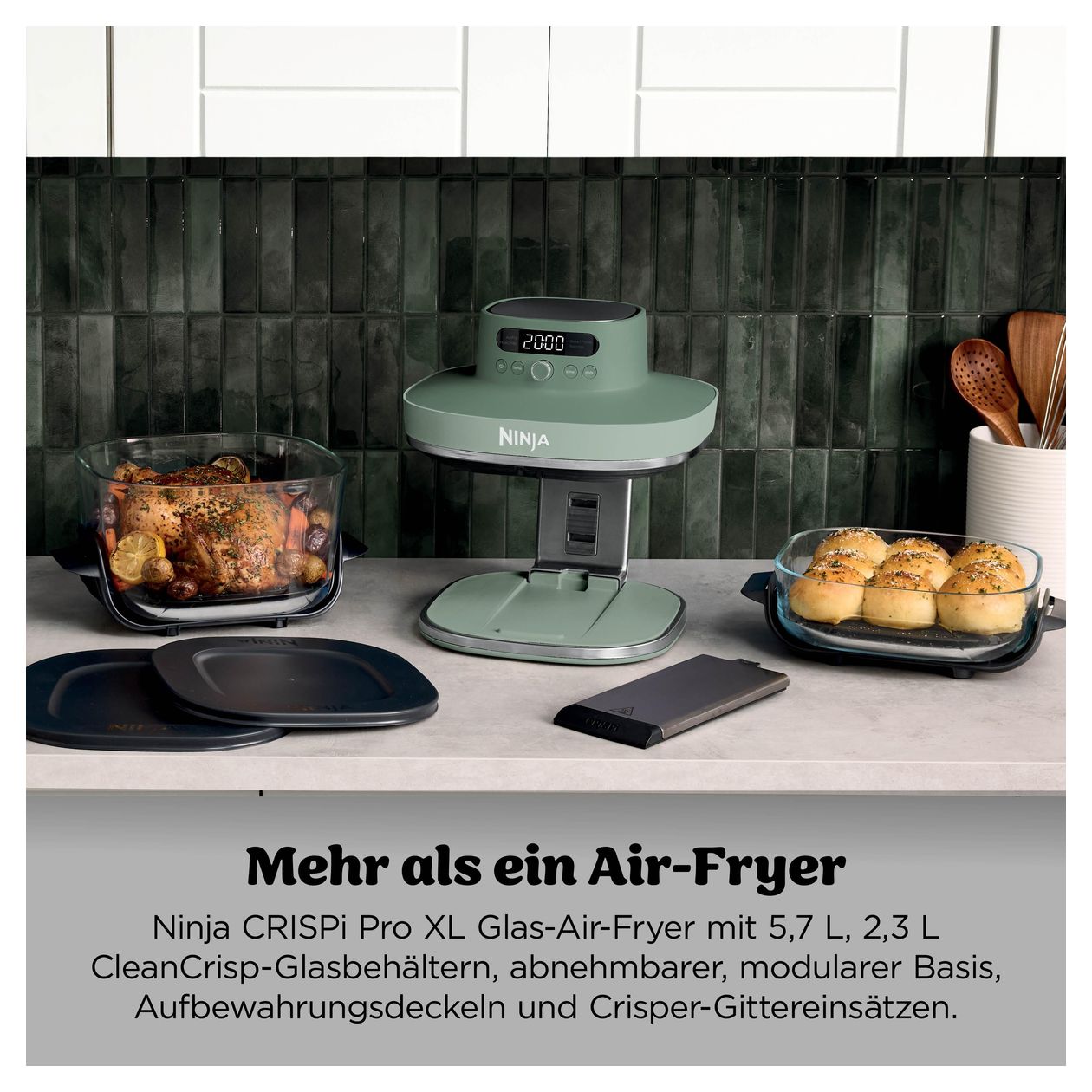 AS090EUGN Crispi Pro 5-in-1 Heißluftfritteuse 