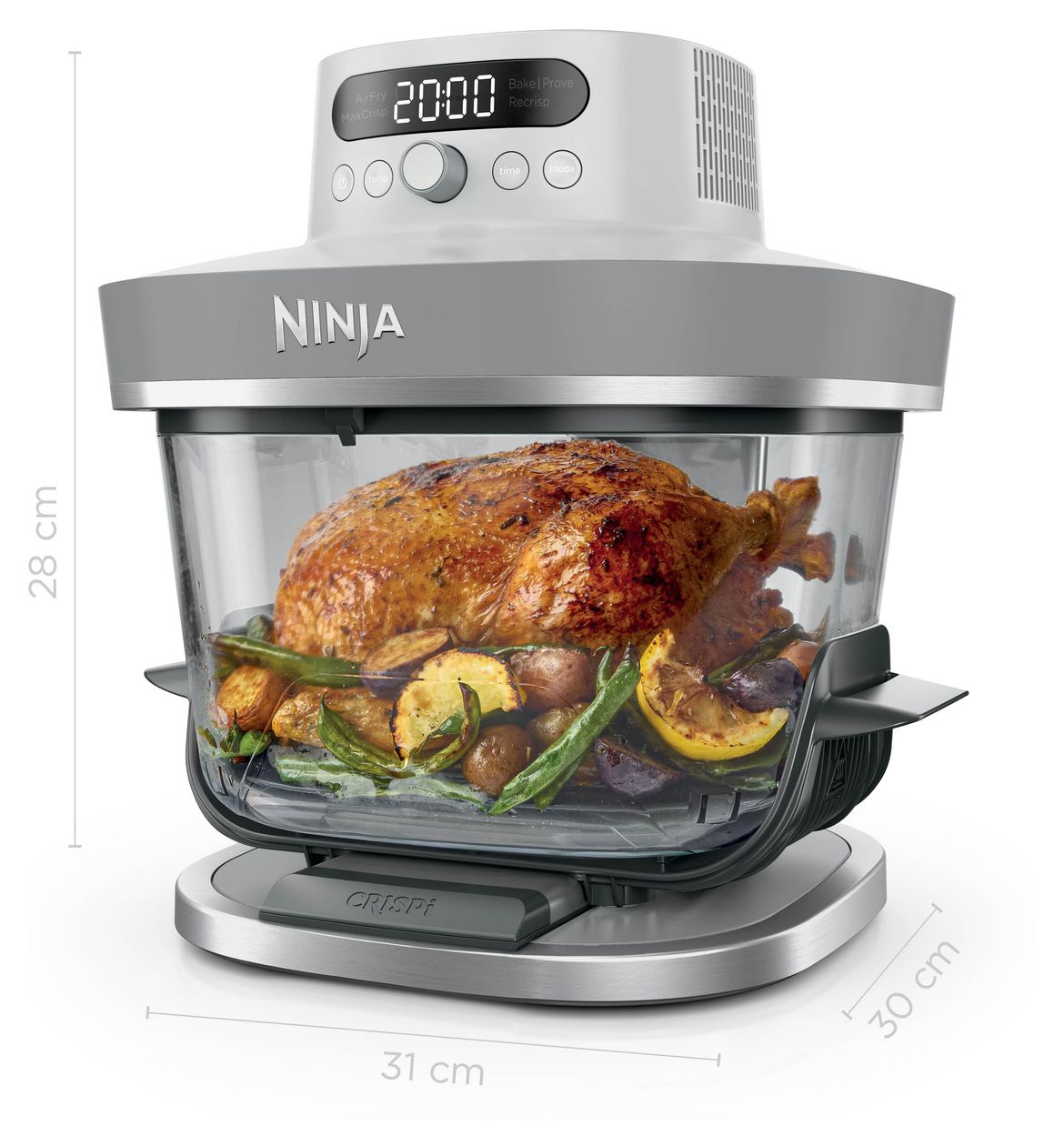 AS090EUWH Crispi Pro 5-in-1 Heißluftfritteuse 5,7 l 2000 W  (Weiß) 