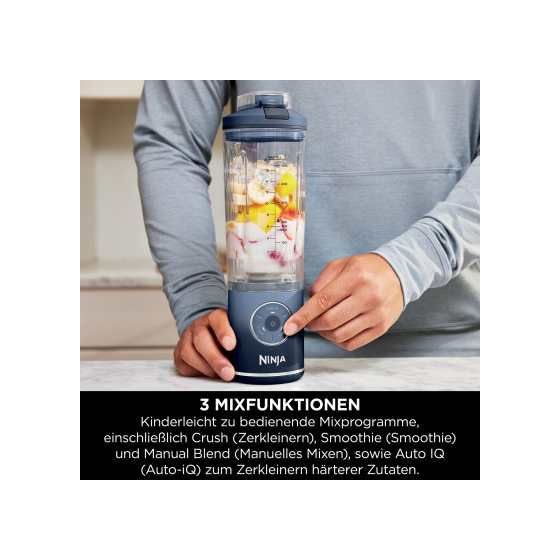 BC251EU Blast Max 0,57 l Standmixer 3 Geschwindigkeiten  (Blau, Transparent) 