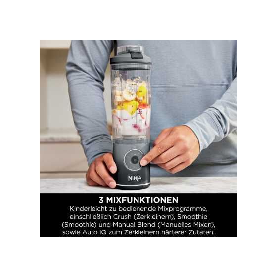 BC251EU Blast Max 0,57 l Standmixer 3 Geschwindigkeiten  (Grau, Transparent) 