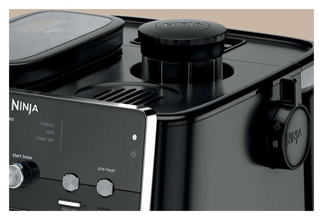 ES301EU Luxe Café Mini Siebträger Kaffeemaschine 1650 W  (Schwarz) 
