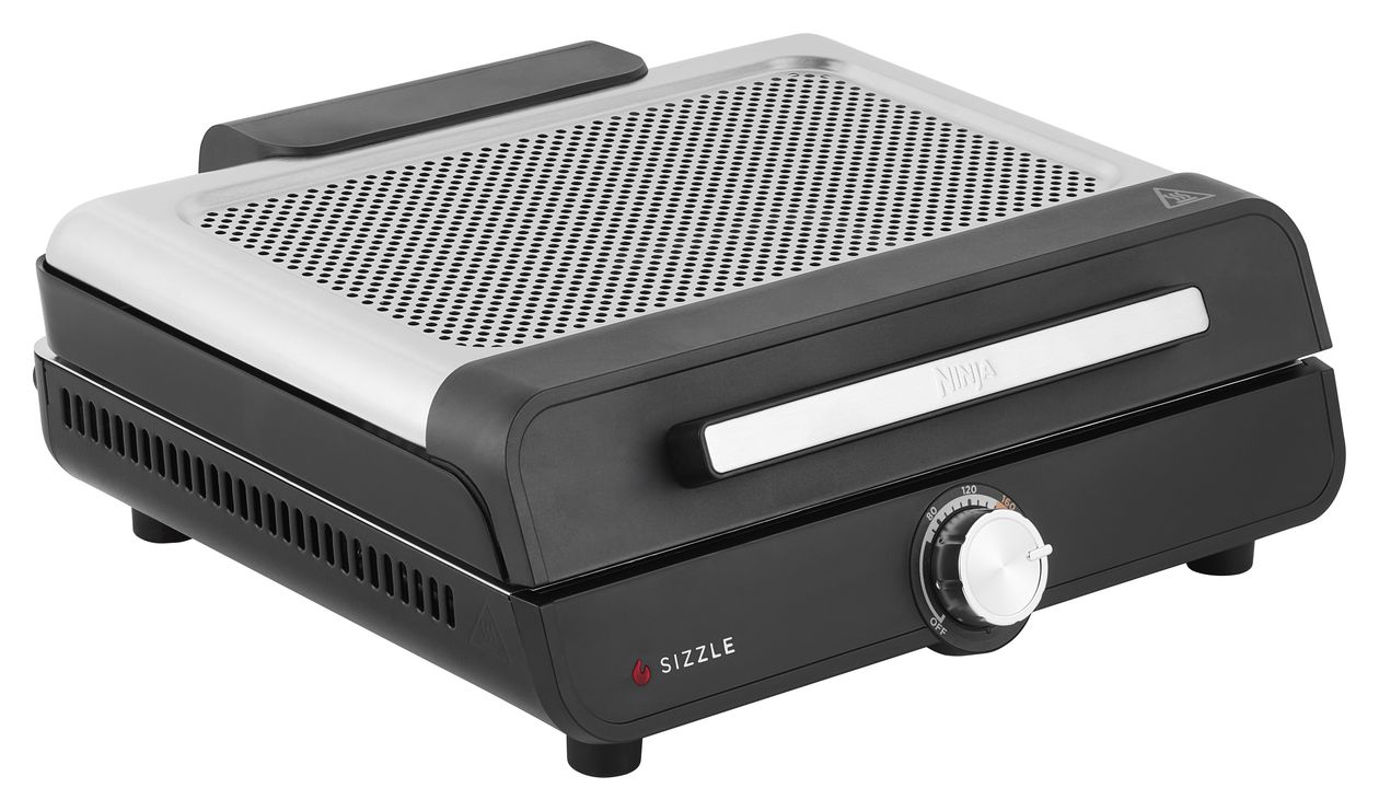GR101EU Sizzle Grillplatte + Plancha 1 Zone(n) 1450 W mit 233 x 355 mm Fläche  (Schwarz) 