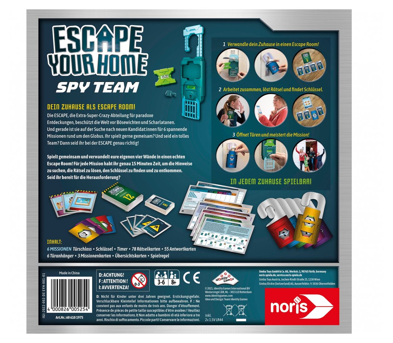 Escape Your Home Kartenspiel bis zu 6 Spielern ab 8 Jahr(e) 