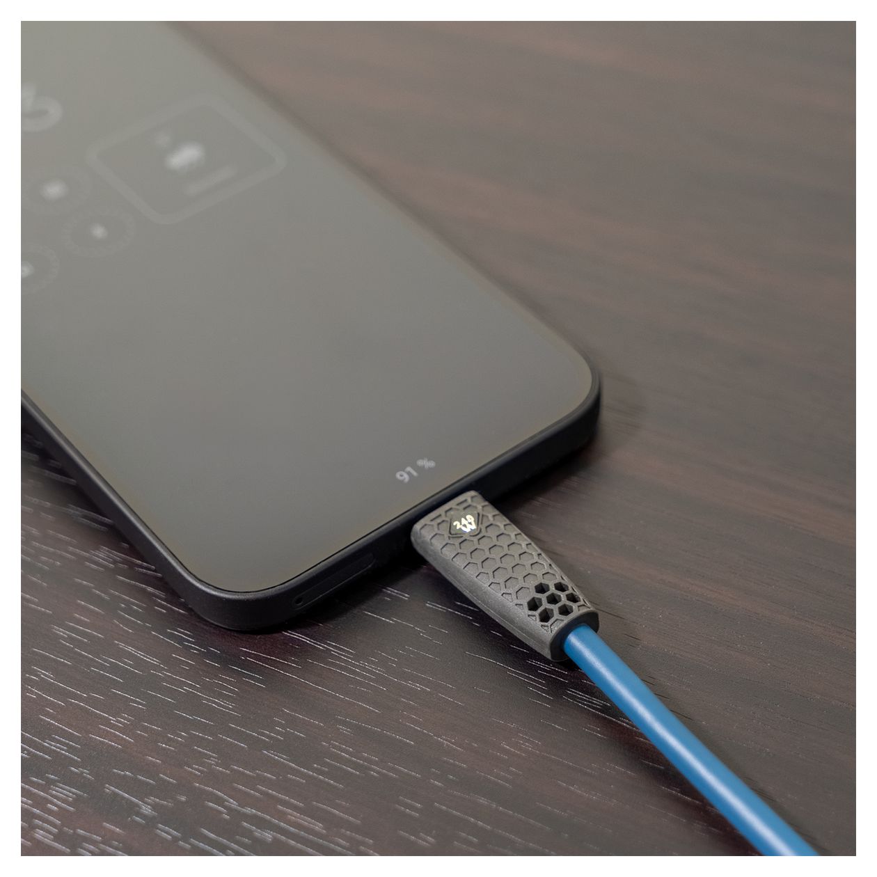 D1C9568 40 Gbit/s USB C auf USB C Männlich bis 240 W 3 m  (Blau, Schwarz) 