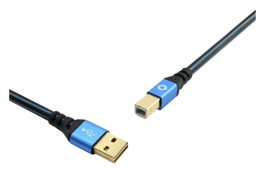 USB Plus B 0,48 Gbit/s Rundkabel USB A auf USB B Männlich 2 m  (Blau) 