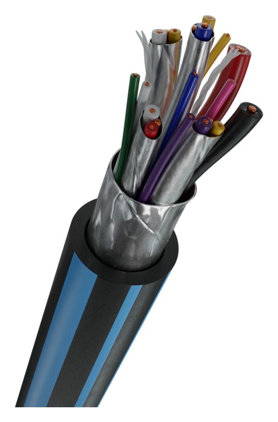 USB Plus C3 10 Gbit/s Rundkabel USB A auf USB C Männlich 2 m  (Blau) 